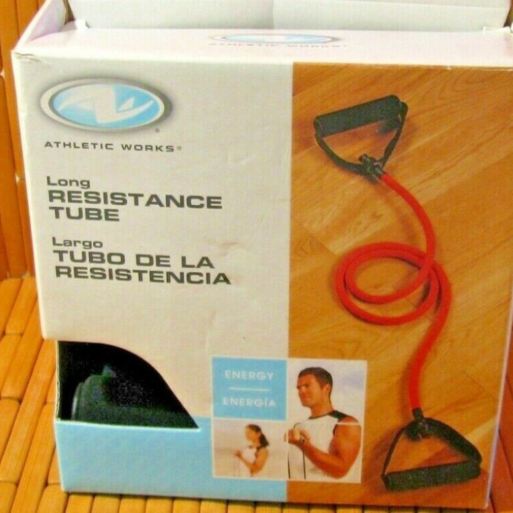 Athletic Works Long Resistance Tube In Box Red